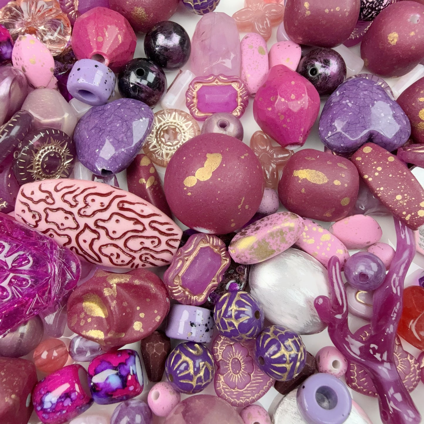 0 0今日新作 薔薇紫 アクリル混ぜ(0803)