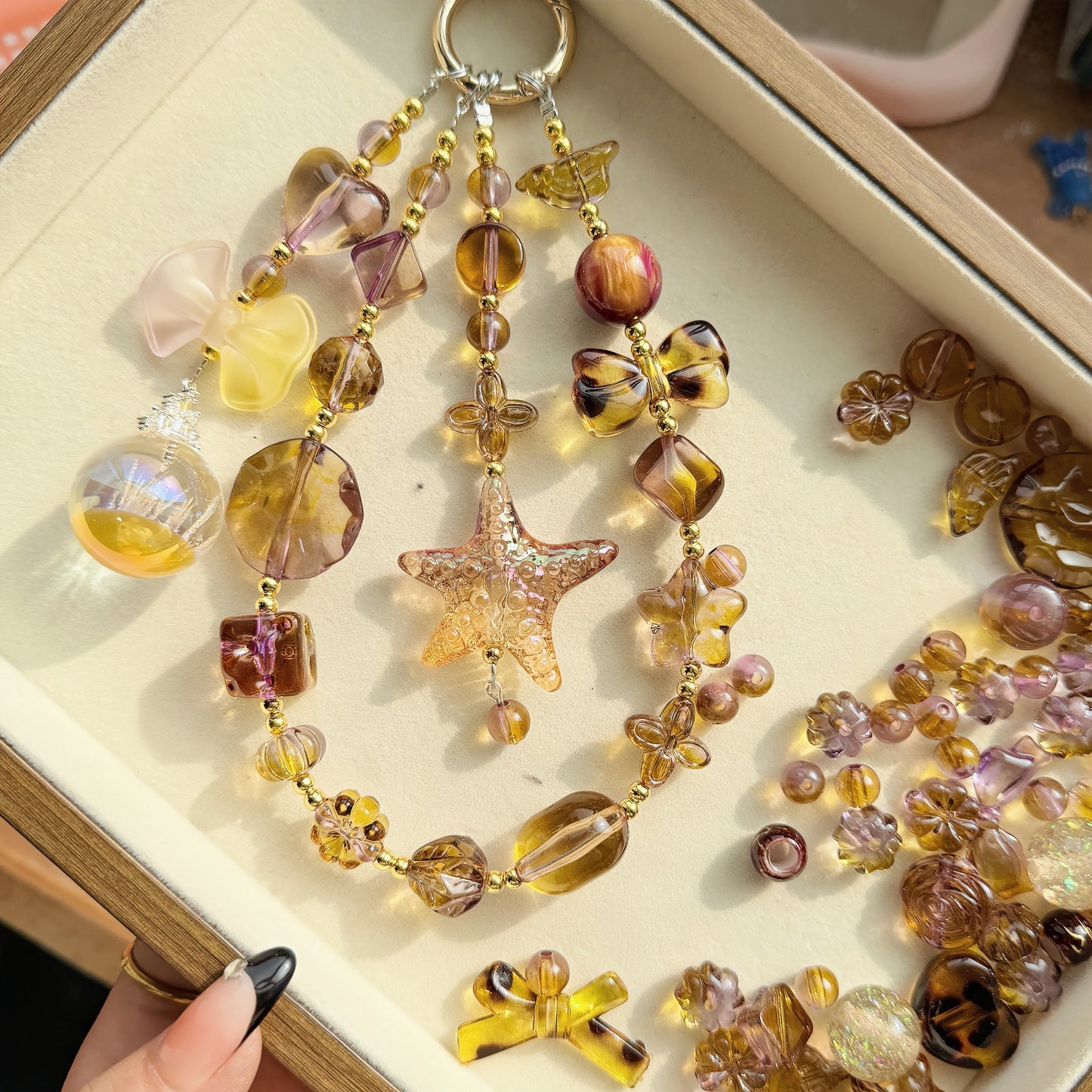 0 0今日新作 豹柄混ぜ  アクリル混ぜ(1208)